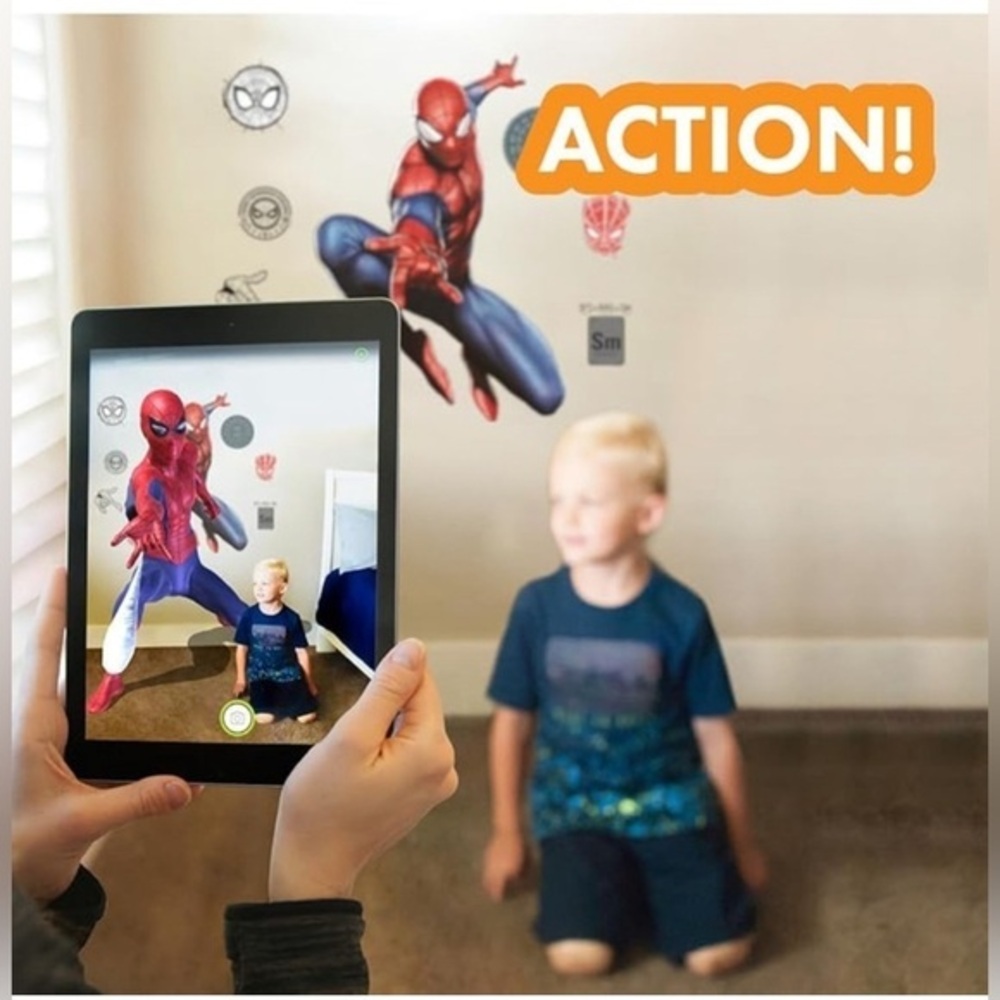 Spider-Man‎ Interactive Wall Decal includes Augmented Reality NiB